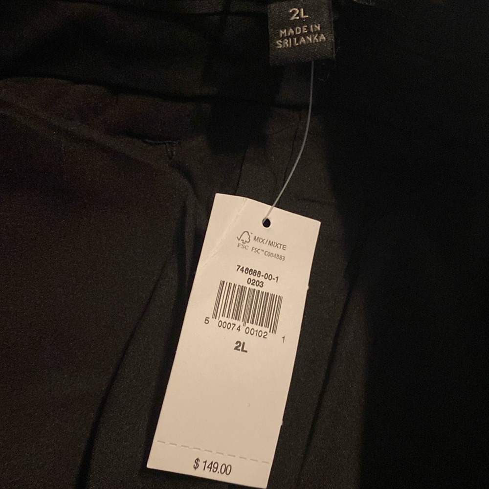 Banana Republic Lido Wide Leg Wool Pant  | Black #746688 - Picture 13 of 16